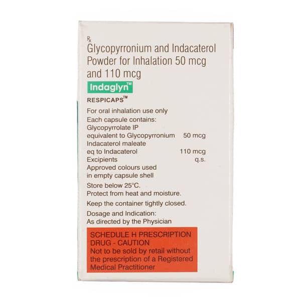 Indaglyn 50/110mcg Box Of 30 Respicaps