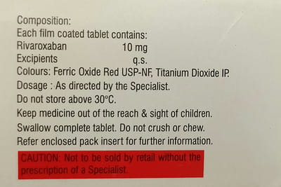 Rivaflo 10mg Strip Of 10 Tablets