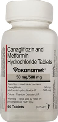 Vokanamet 50/1000mg Bottle Of 60 Tablets