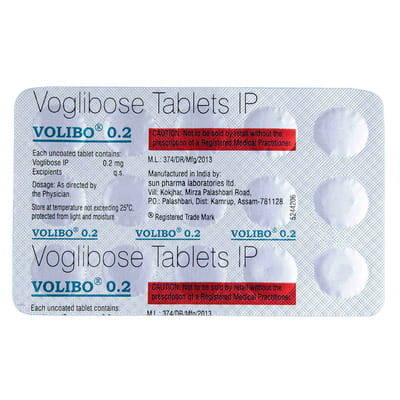 Volibo 0.2mg Strip Of 15 Tablets