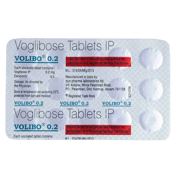Volibo 0.2mg Strip Of 15 Tablets