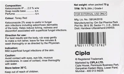 Ketocip Medicated Box Of 75gm Soap