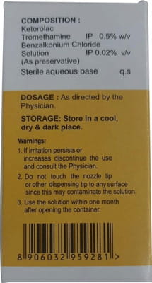 Ketoford Bottle Of 10ml Eye Drops
