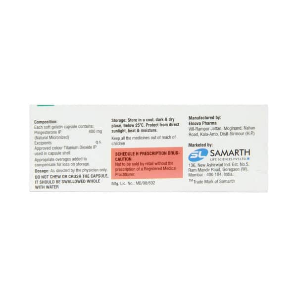 Eugest 400Mg Strip Of 10 Capsules