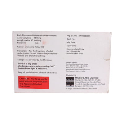 Erophylline Ac Strip Of 10 Tablets