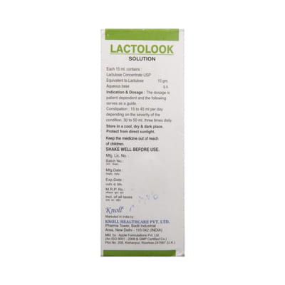 Lactolook Sugar Free Bottle Of 450ml Oral Solution