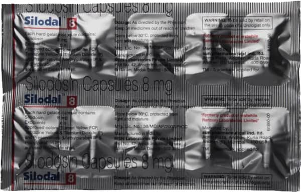 Silodonol 8mg Strip Of 10 Capsules