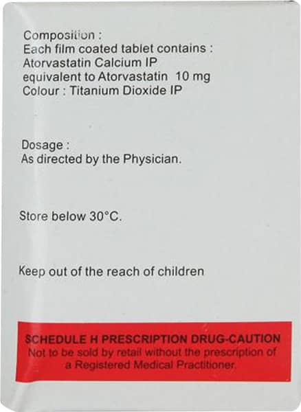 Atorfirst 10mg Strip Of 15 Tablets