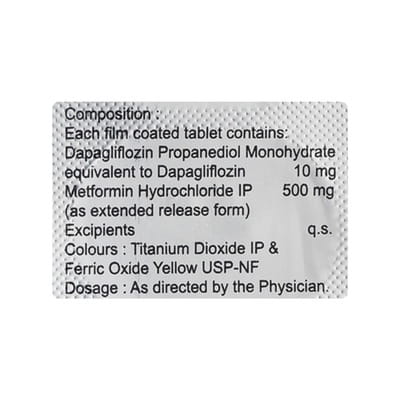 Dapagza M 10/500 Strip Of 10 Tablets