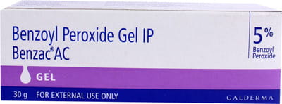 Benzac Ac 5% Tube Of 30gm Gel