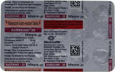 Rabekind 20mg Strip Of 15 Tablets