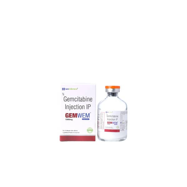 Gemwem 1000mg Dry Vial Of 1 Powder For Injection