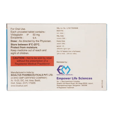 Vilcure 50mg Strip Of 15 Tablets