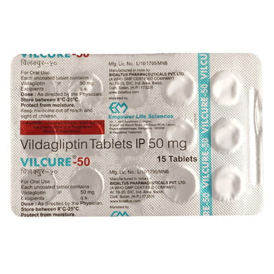 Vilcure 50mg Strip Of 15 Tablets