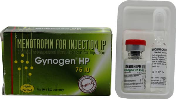 Gynogen Hp 75iu Dry Vial Of 1 Powder For Injection