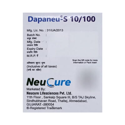 Dapaneu S 10/100mg Strip Of 15 Tablets