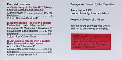 Pylokit Ac 500/40/750mg Strip Of 6 Combikit Tablet S