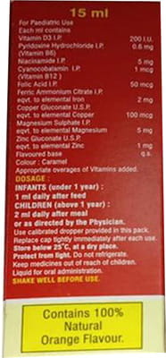 Mim Z Orange Falvour Bottle Of 15ml Drops