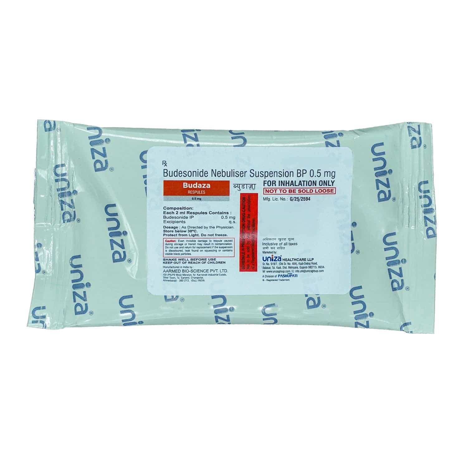 budaza 0.5mg 2ml packet of 5 respules