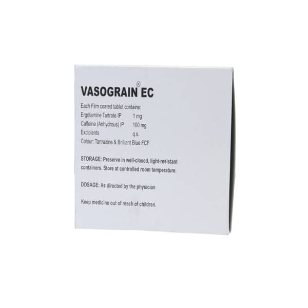 Vasograin Ec Strip Of 20 Tablets