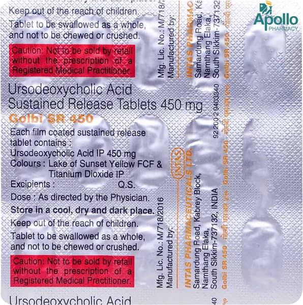 Golbi Sr 450mg Strip Of 15 Tablets