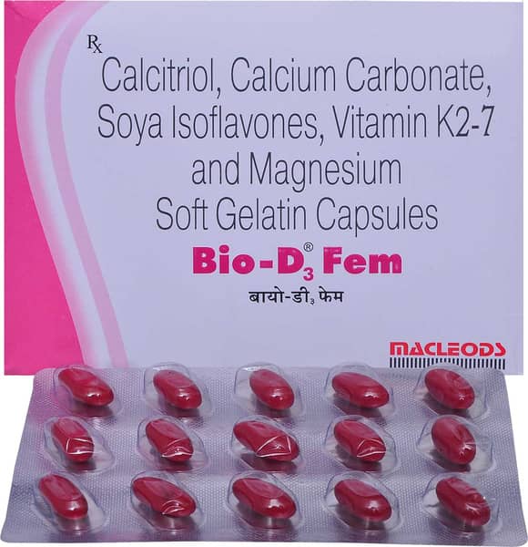 Bio D3 Fem Strip Of 15 Softgel Capsules