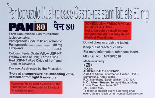 Pan 80 Tablet
