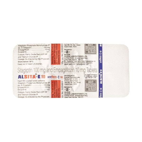 Alsita E 10mg Strip Of 10 Tablets