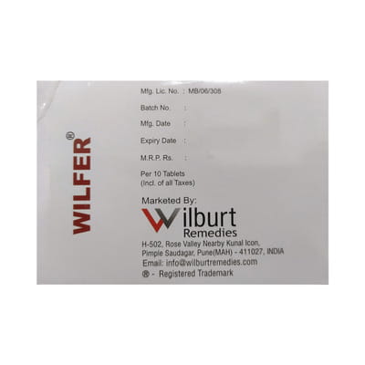 Wilfer Strip Of 10 Tablets