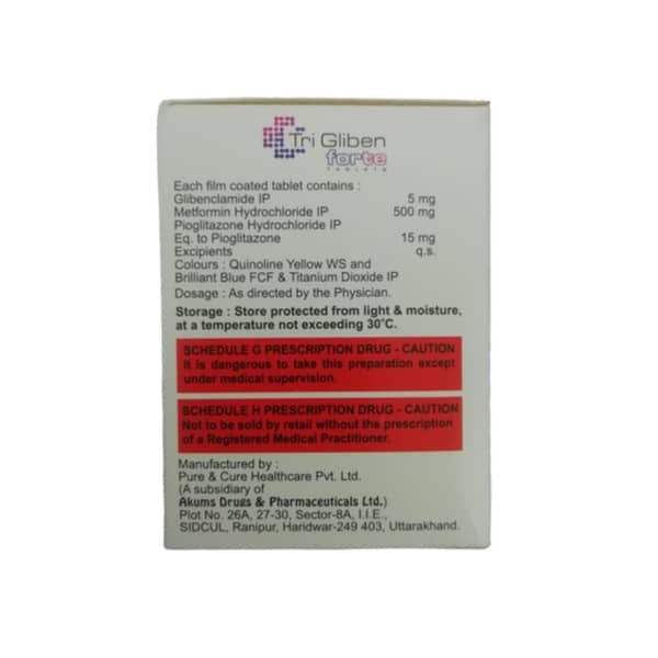 Tri Gliben Forte Strip Of 10 Tablets