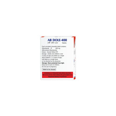 Ab Dole 400mg Strip Of 1 Chewable Tablet