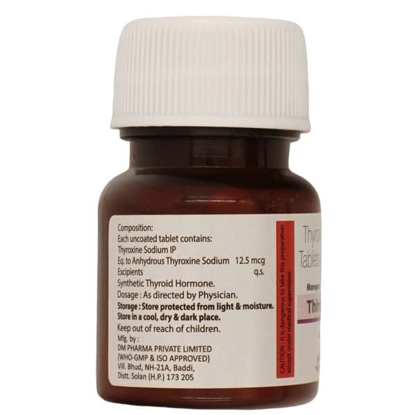 Thiroace 12.5Mcg Bottle Of 100 Tablets