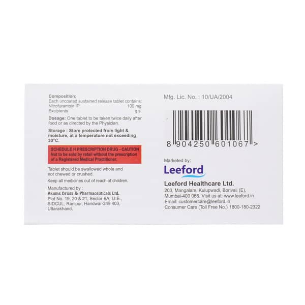 Urivron 100Mg Strip Of 14 Tablets