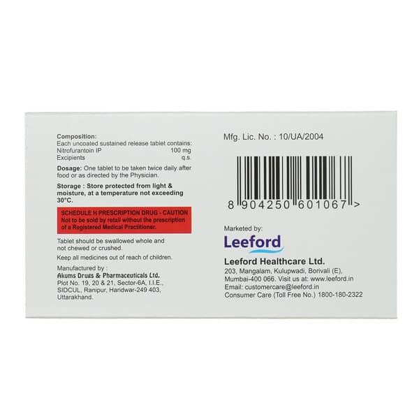 Urivron 100Mg Strip Of 14 Tablets