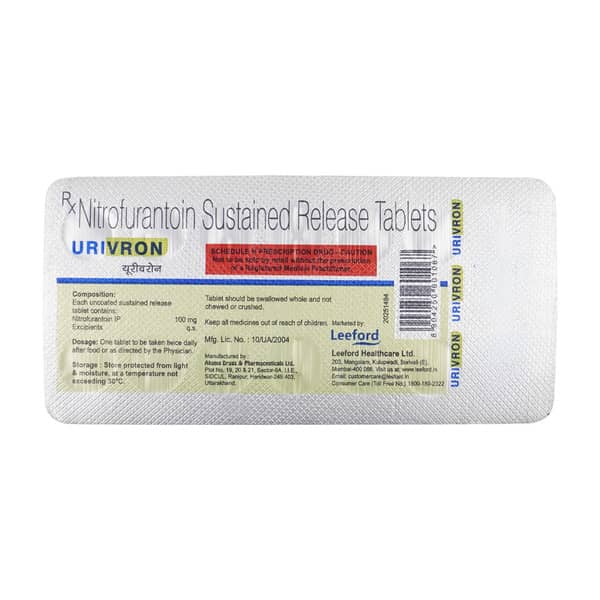 Urivron 100Mg Strip Of 14 Tablets