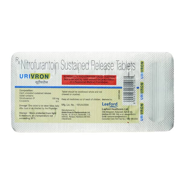 Urivron 100Mg Strip Of 14 Tablets