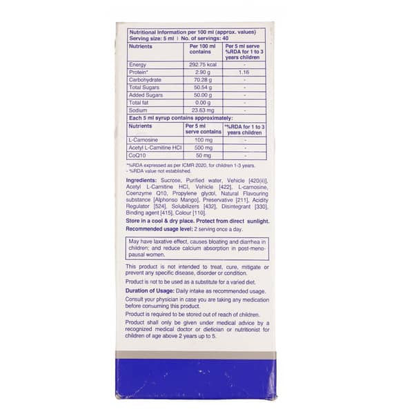 Elcafort Plus Mango Flavour Bottle Of 200Ml Syrup