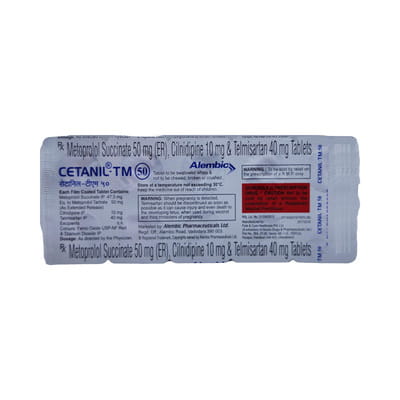 Cetanil Tm 50mg Strip Of 10 Tablets