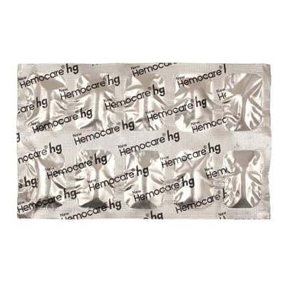 New Hemocare Hg Strip Of 10 Tablets