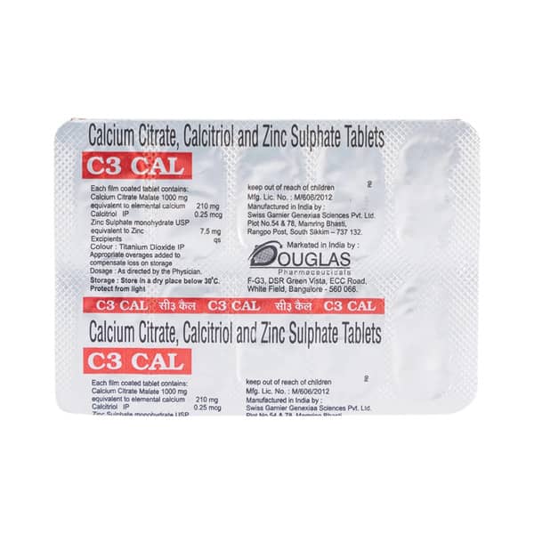 C3 Cal Strip Of 10 Tablets