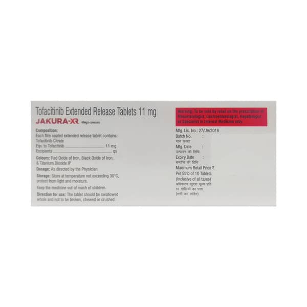 Jakauto Xr 11Mg Strip Of 10 Tablets