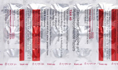 Tah 40mg Strip Of 15 Tablets
