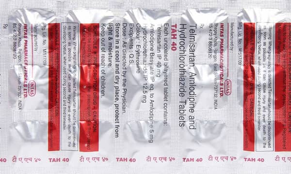 Tah 40mg Strip Of 15 Tablets