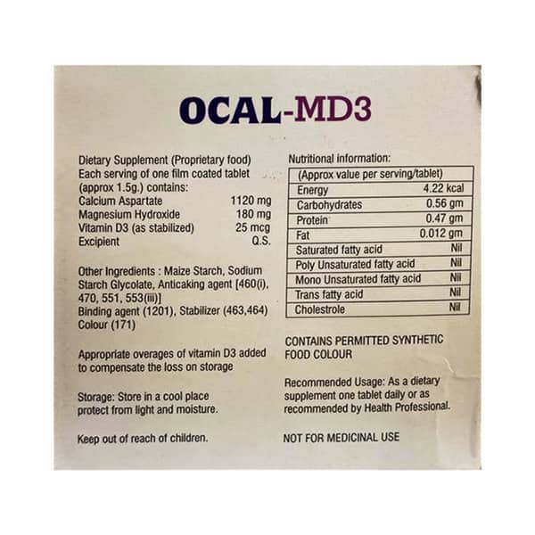 Ocal Md3 Strip Of 10 Tablets