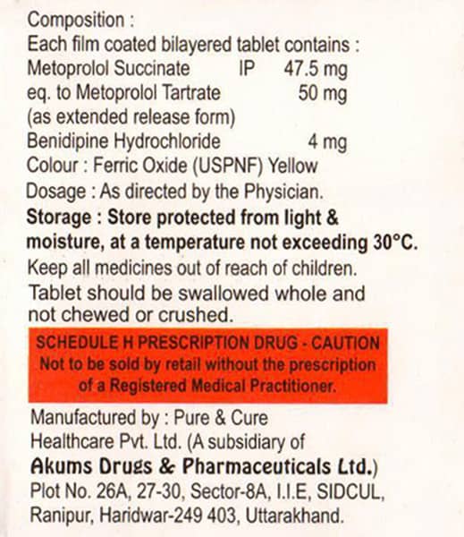 Benitowa Beta 50mg Strip Of 15 Tablets