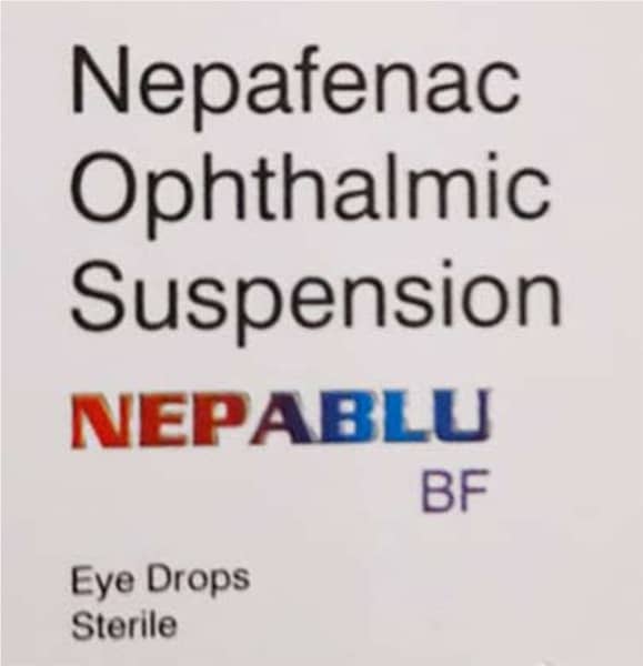 Nepablu Bf Bottle Of 5ml Eye Drops