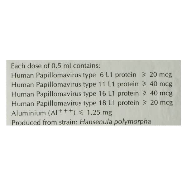 Cervavac Vial Of 0.5Ml Suspension For Vaccine