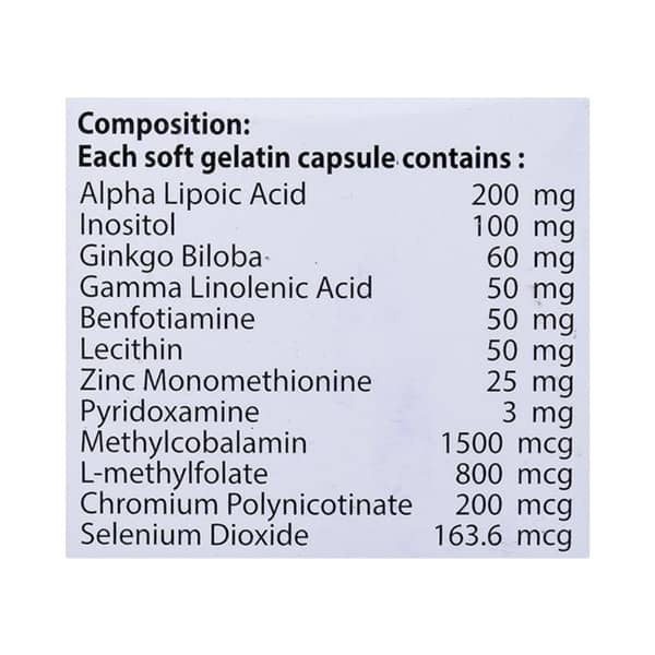 Maxnerve Gold Strip Of 10 Capsules