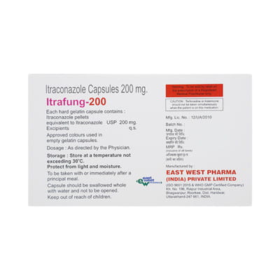 Itrafung 200mg Strip Of 10 Capsules