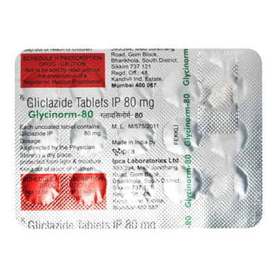 Glycinorm 80mg Strip Of 15 Tablets